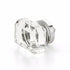 Schaub 52-26 City Lights Rectangular Glass Knob Polished Chrome Finish Sparrow Supply