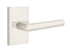 Emtek 5212STUUS15RH Stuttgart Lever Right Hand 2-3/8" Backset Privacy with Modern Rectangular Rose for 1-1/4" to 2" Door Satin Nickel Finish Sparrow Supply
