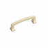 Schaub 526-SSB 3-1/2" Center to Center Menlo Park Arched Cabinet Pull Signature Satin Brass Finish Sparrow Supply