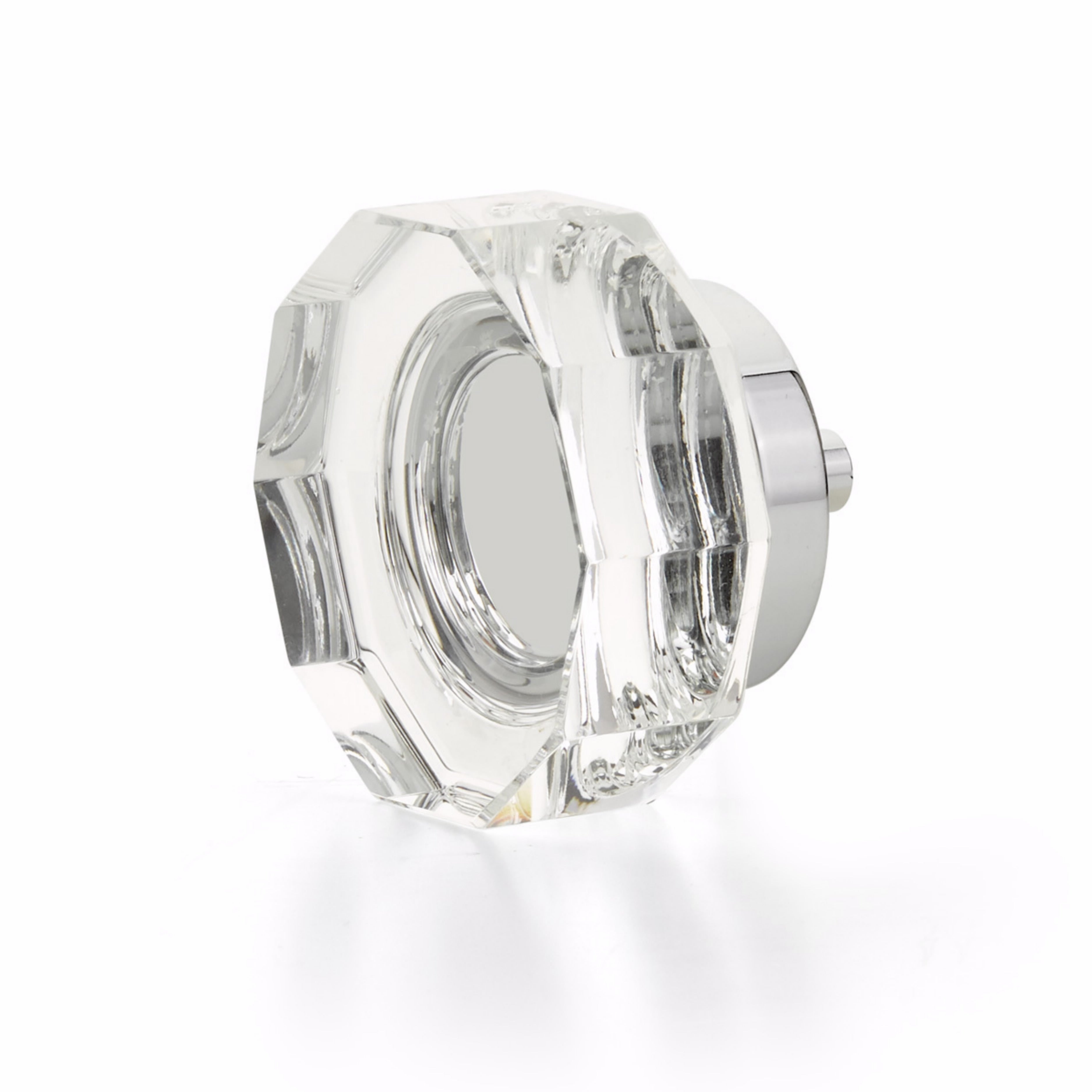 Schaub 53-26 City Lights Multi Sided Glass Knob Polished Chrome Finish Sparrow Supply