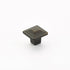 Schaub 530-ABZ 1-1/4" Menlo Park Square Cabinet Knob Ancient Bronze Finish Sparrow Supply