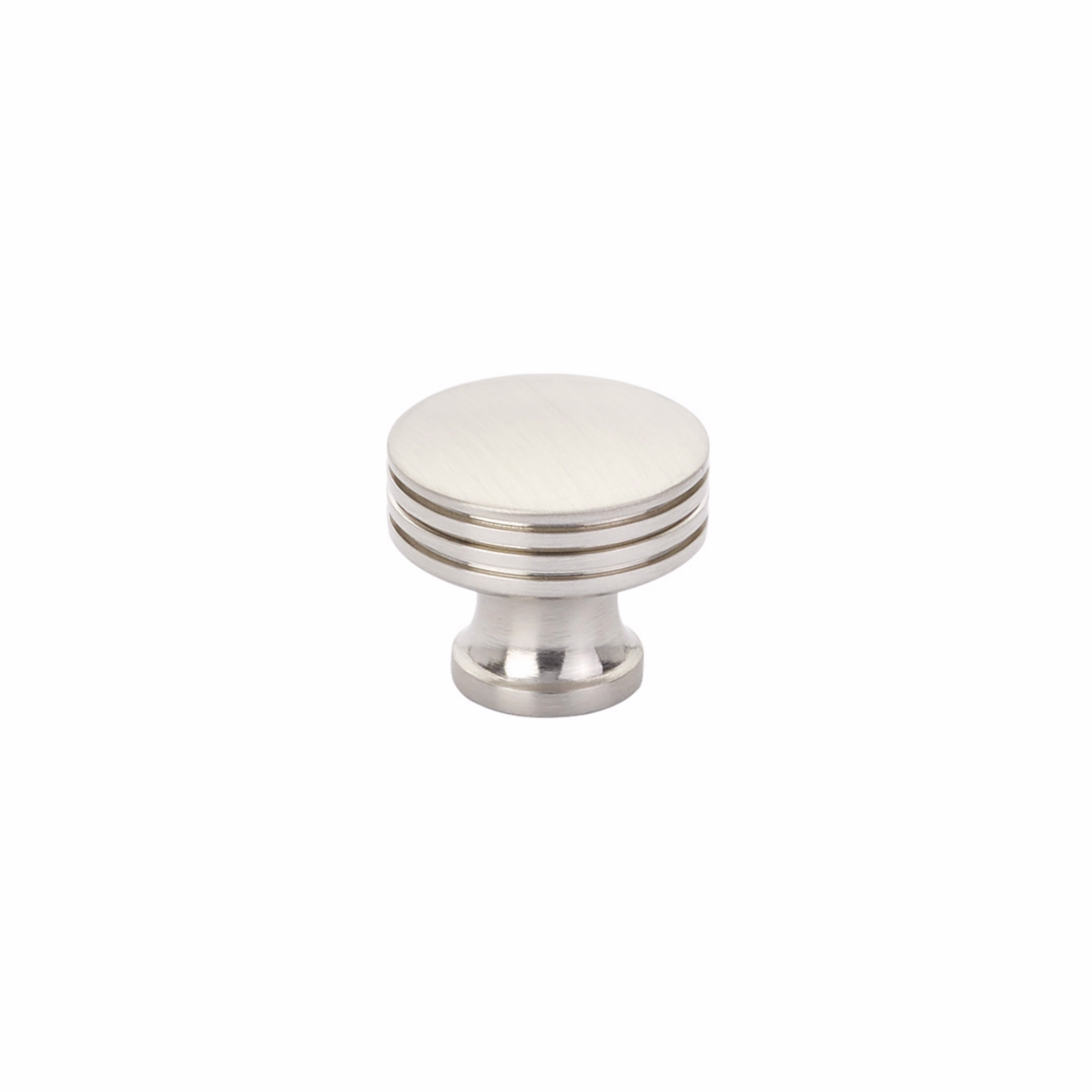 Schaub 532-BN 1-1/4" Menlo Park Disk Round Knob Brushed Nickel Finish Sparrow Supply
