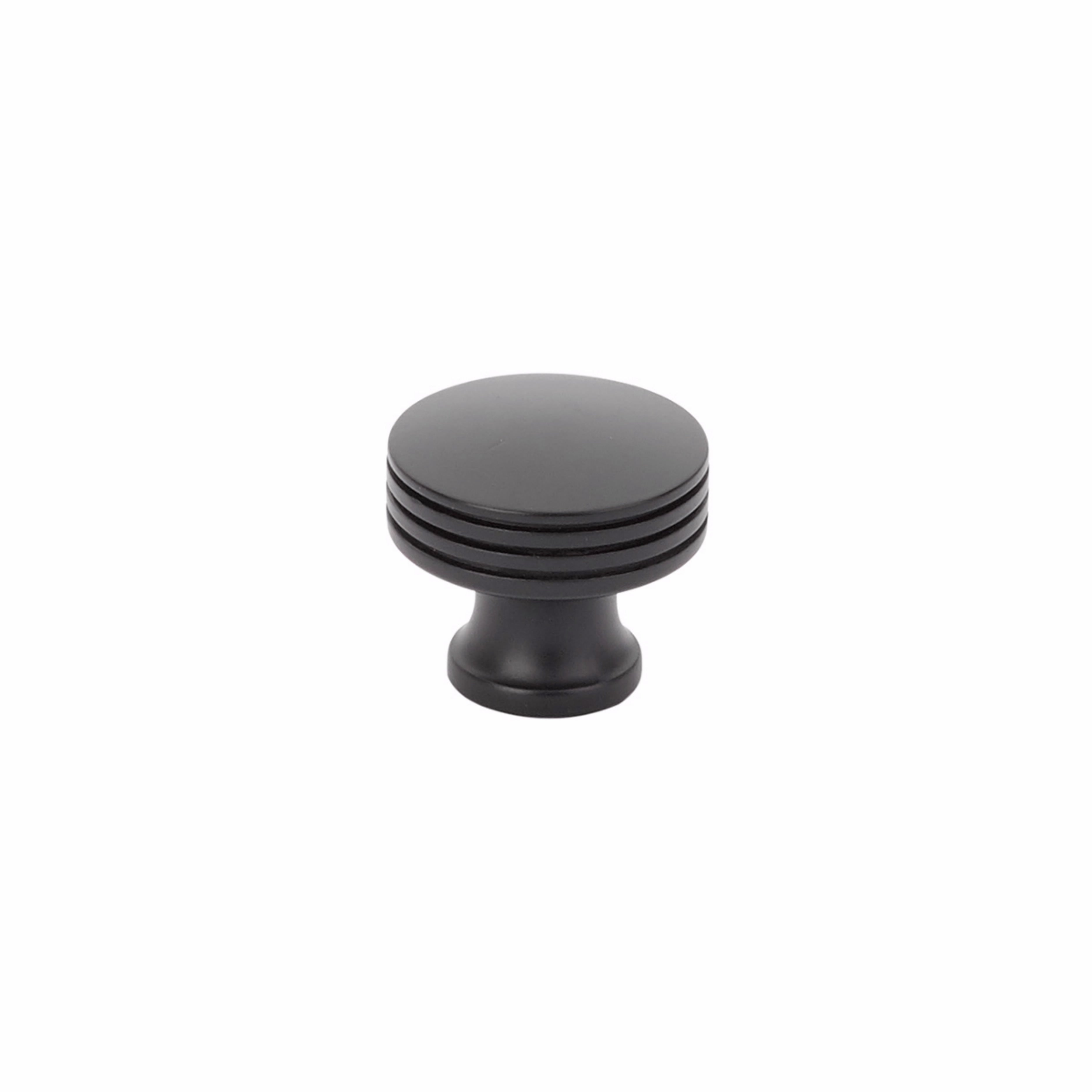 Schaub 532-MB 1-1/4" Menlo Park Disk Round Knob Matte Black Finish Sparrow Supply