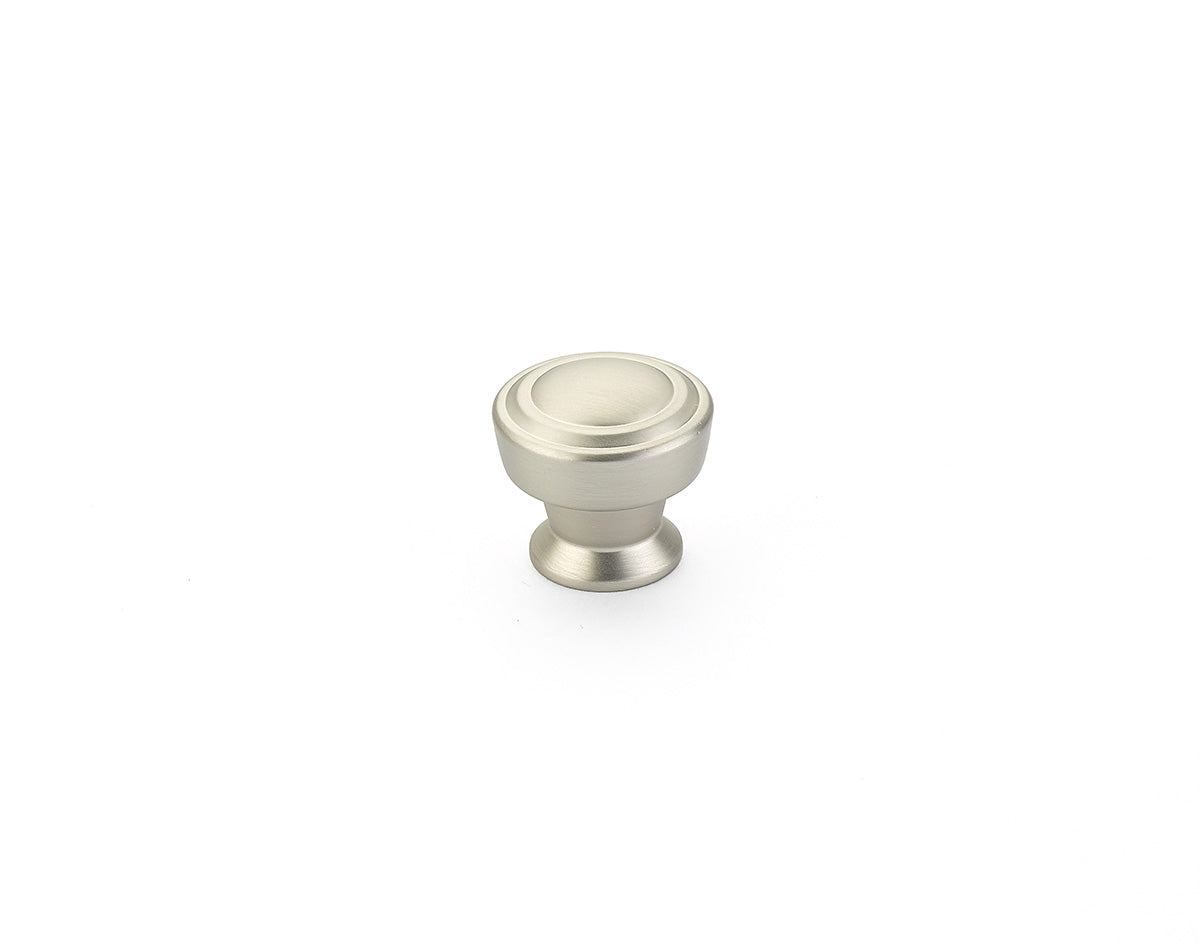 Schaub 533-15 1-1/4" Menlo Park Round Cabinet Knob Satin Nickel Finish Sparrow Supply