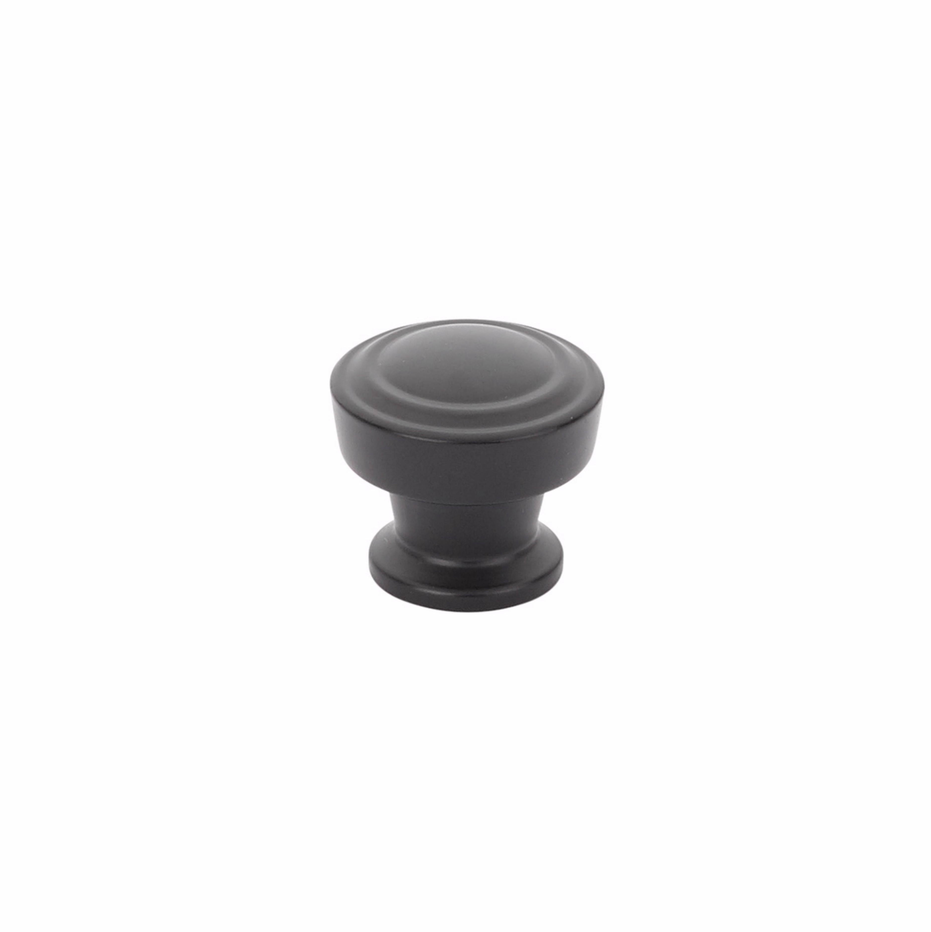 Schaub 533-MB 1-1/4" Menlo Park Round Cabinet Knob Matte Black Finish Sparrow Supply