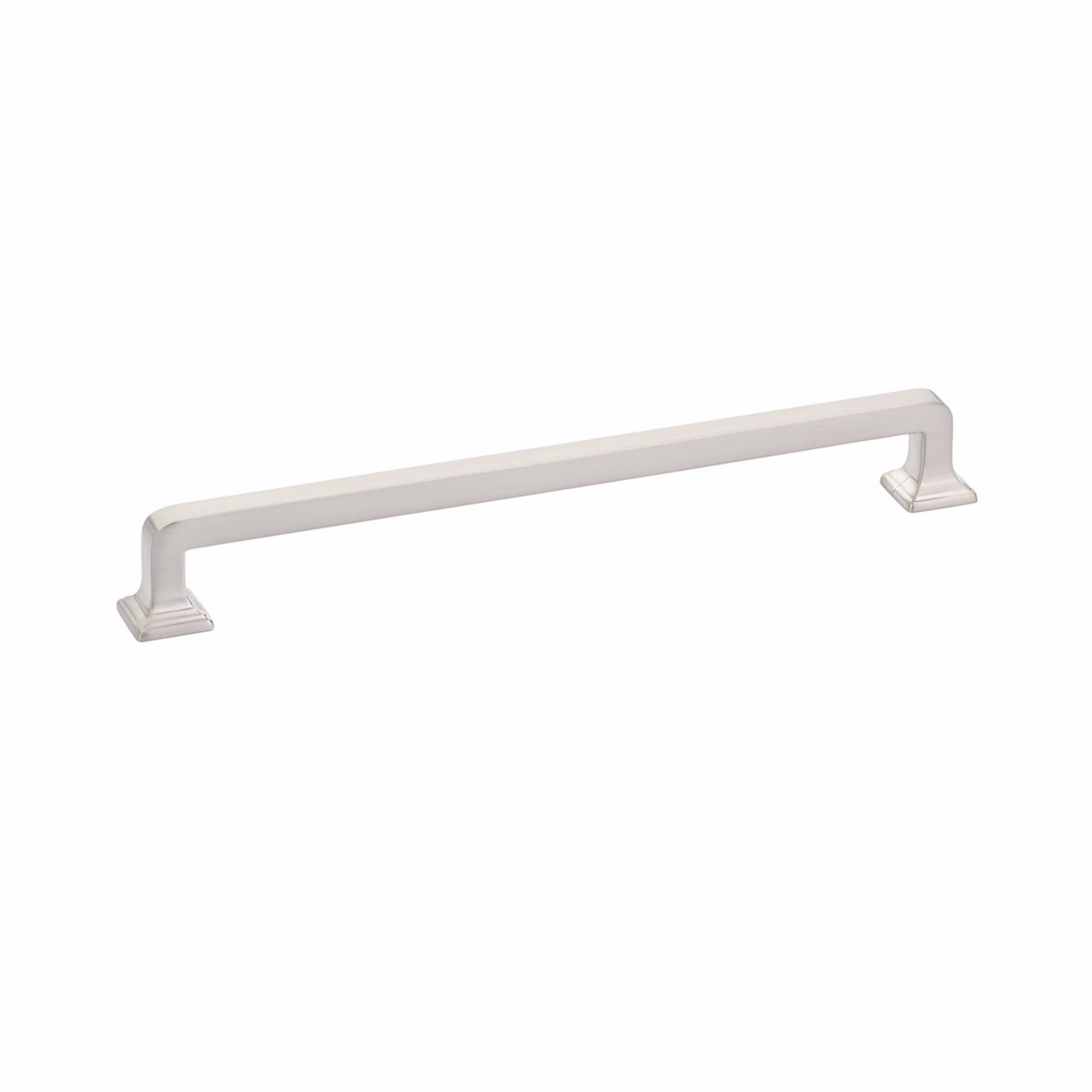 Schaub 536-BN 8" Center to Center Menlo Park Cabinet Pull Brushed Nickel Finish Sparrow Supply
