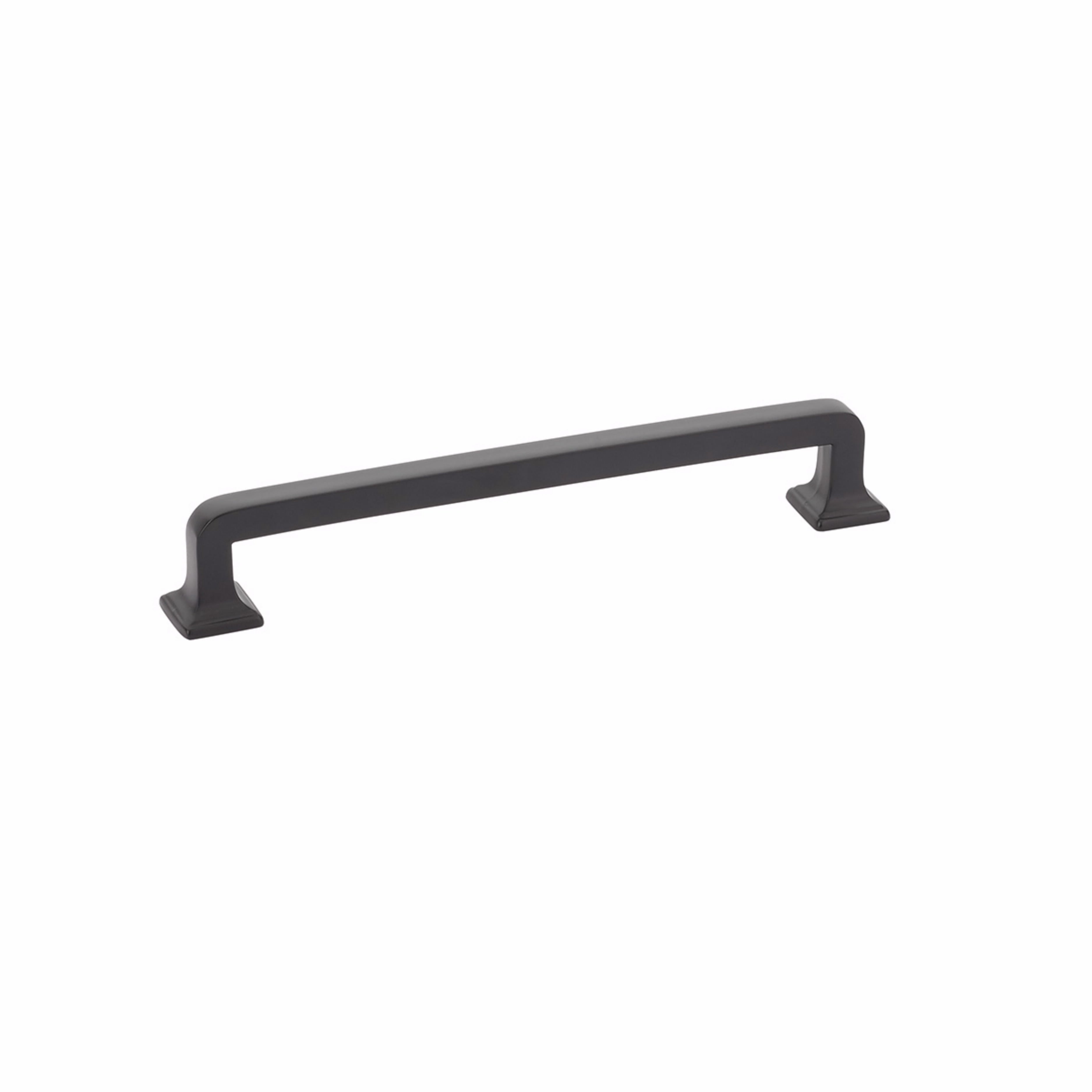 Schaub 537-MB 6" Center to Center Menlo Park Cabinet Pull Matte Black Finish Sparrow Supply