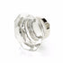 Schaub 54-PN City Lights Faceted Dome Glass Knob Polished Nickel Finish Sparrow Supply
