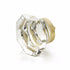 Schaub 54-SB City Lights Faceted Dome Glass Knob Satin Brass Finish Sparrow Supply