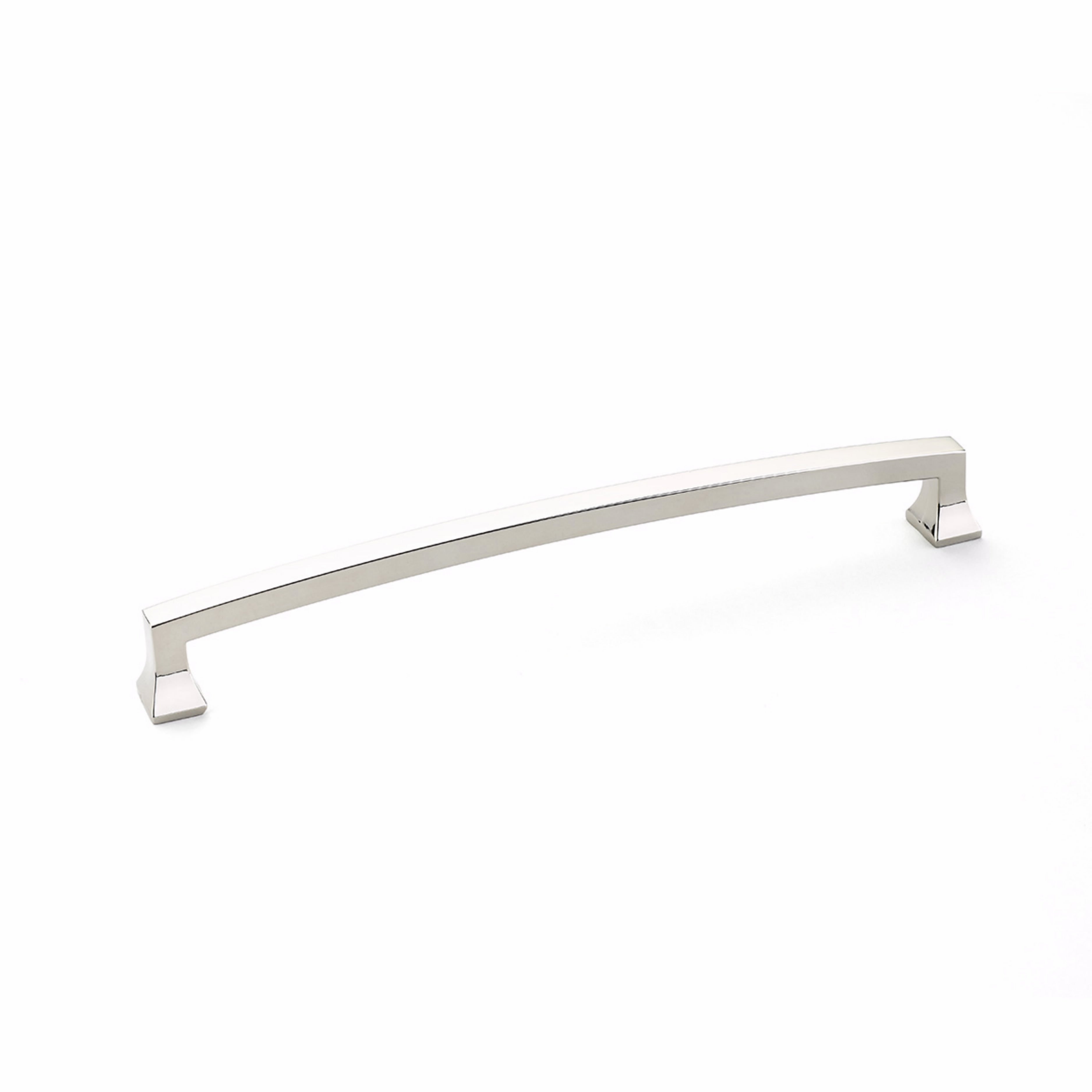 Schaub 540-PN 8" Center to Center Menlo Park Arched Cabinet Pull Polished Nickel Finish Sparrow Supply