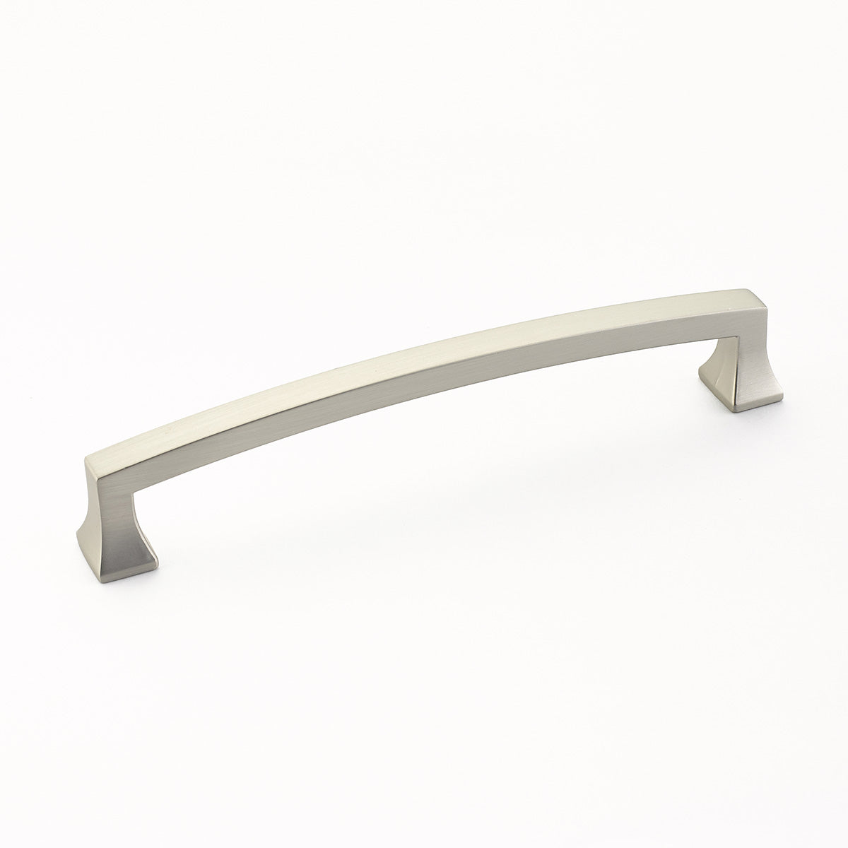 Schaub 541-15 6" Center to Center Menlo Park Cabinet Pull Satin Nickel Finish Sparrow Supply