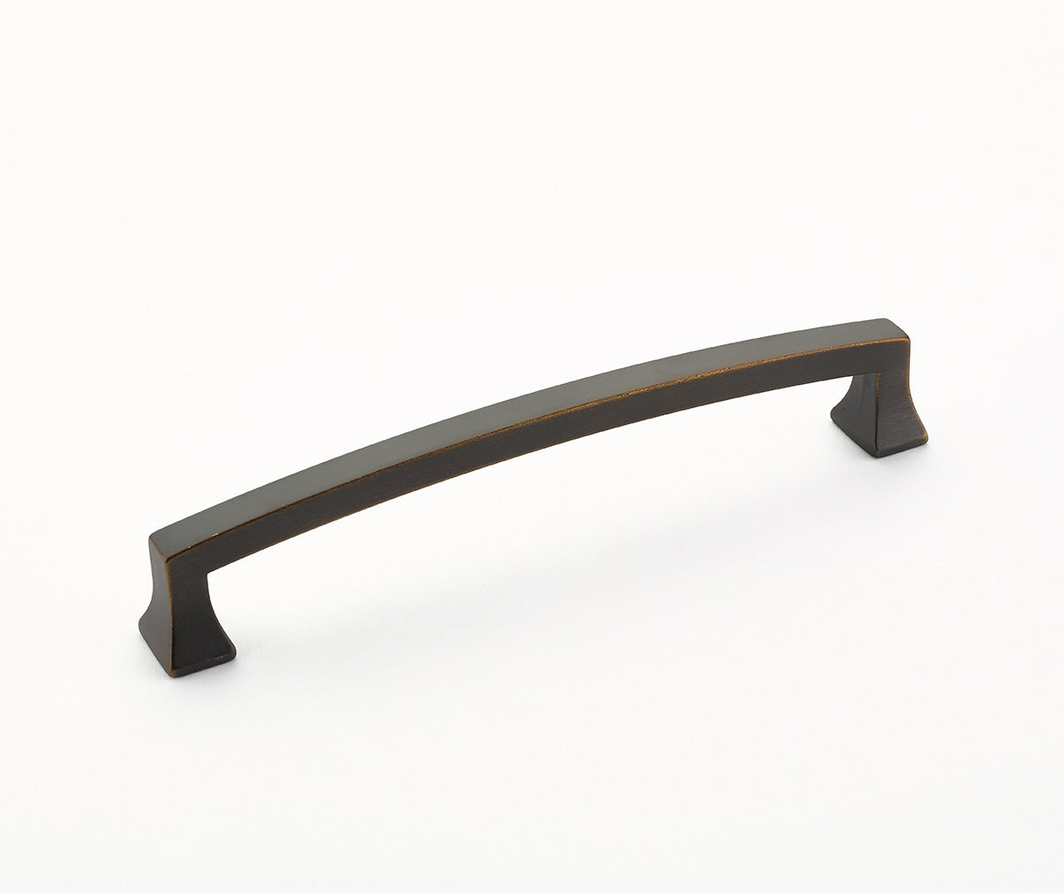 Schaub 541-ABZ 6" Center to Center Menlo Park Cabinet Pull Ancient Bronze Finish Sparrow Supply
