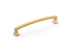 Schaub 541-SSB 6" Center to Center Menlo Park Cabinet Pull Signature Satin Brass Finish Sparrow Supply