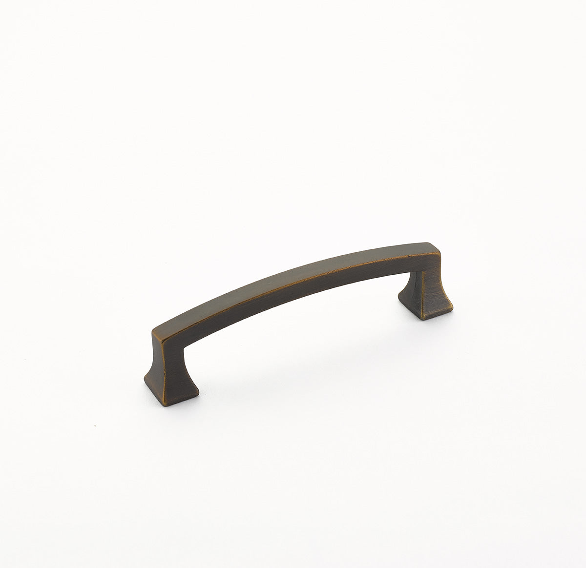Schaub 542-ABZ 4" Center to Center Menlo Park Arched Cabinet Pull Ancient Bronze Finish Sparrow Supply