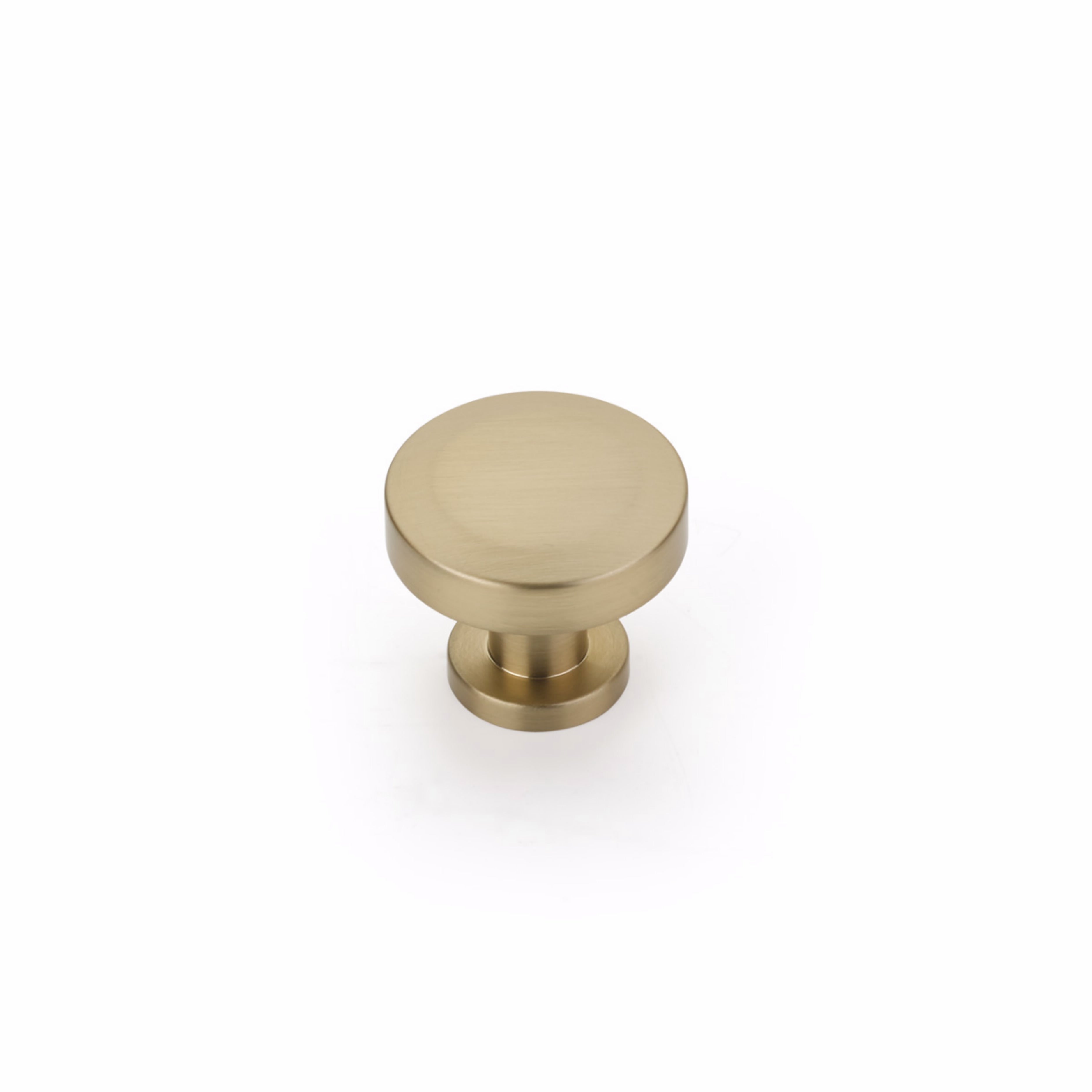 Schaub 550-SSB 1-1/4" Diameter Heathrow Cabinet Knob Signature Satin Brass Finish Sparrow Supply