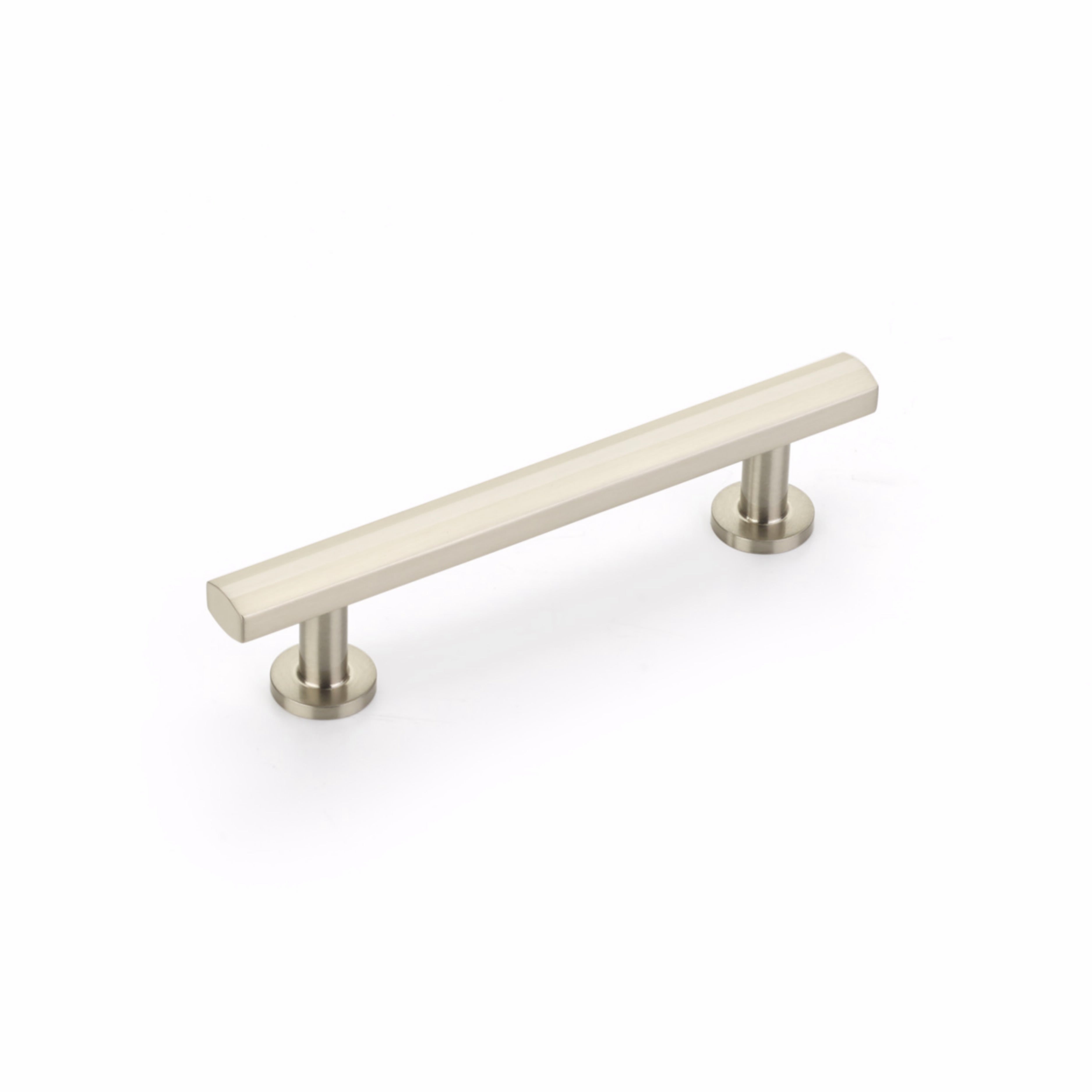 Schaub 553-BN 4" Center to Center Heathrow Cabinet Pull Brushed Nickel Finish Sparrow Supply