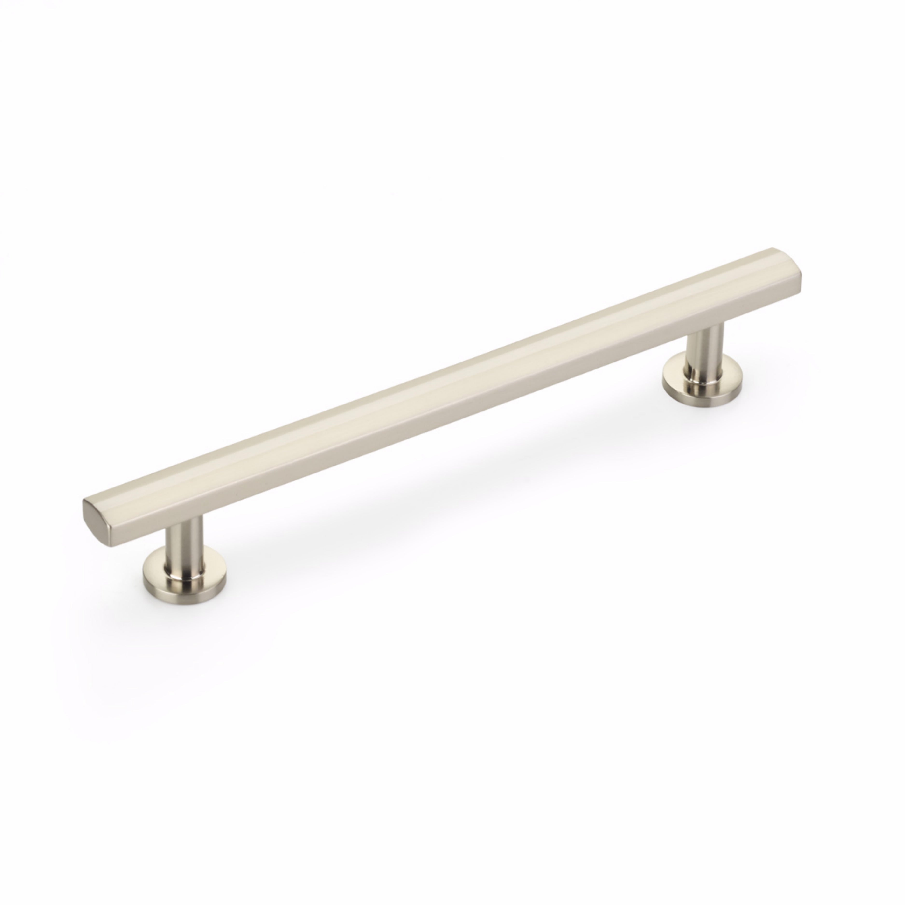 Schaub 554-BN 6" Center to Center Heathrow Cabinet Pull Brushed Nickel Finish Sparrow Supply