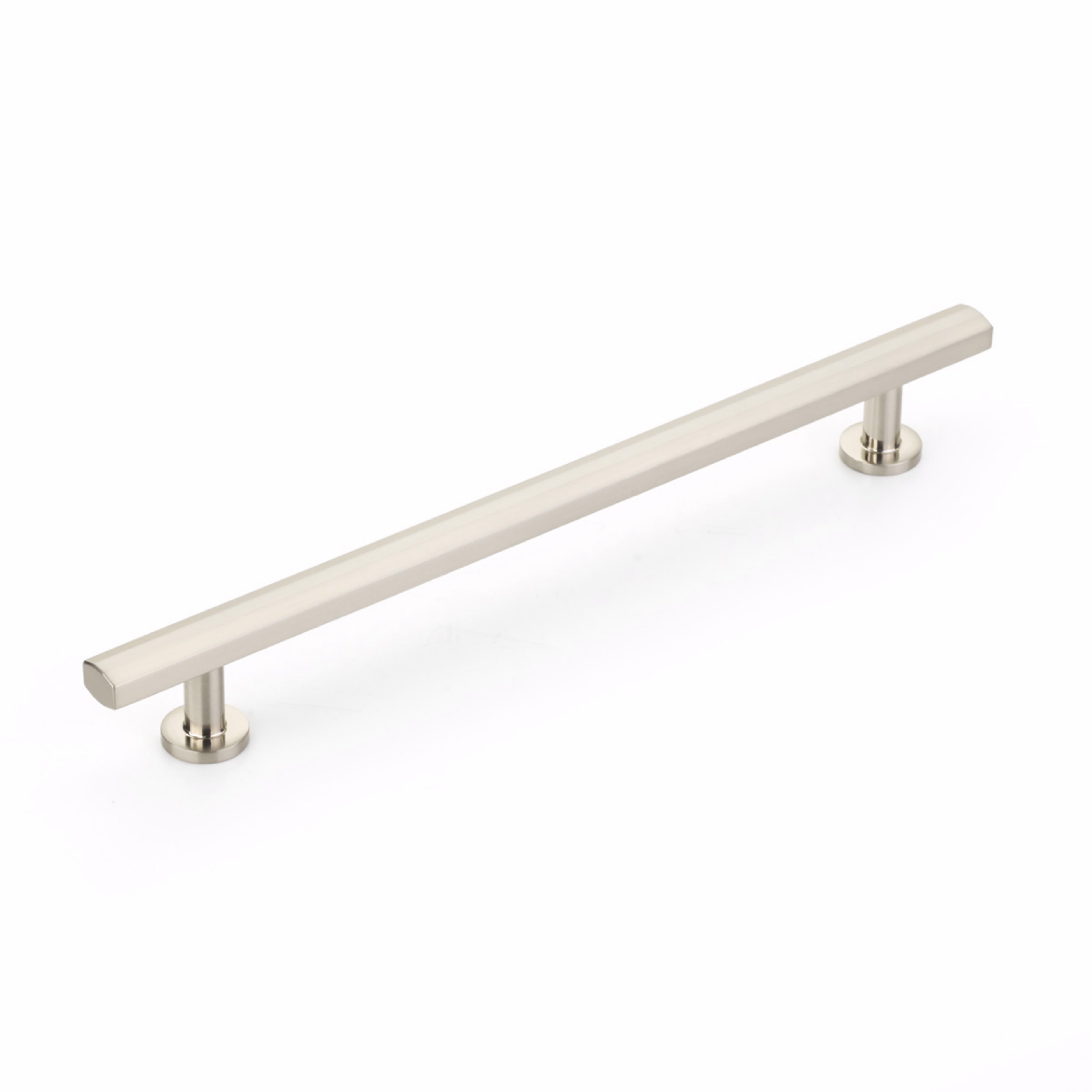 Schaub 555-BN 8" Center to Center Heathrow Cabinet Pull Brushed Nickel Finish Sparrow Supply