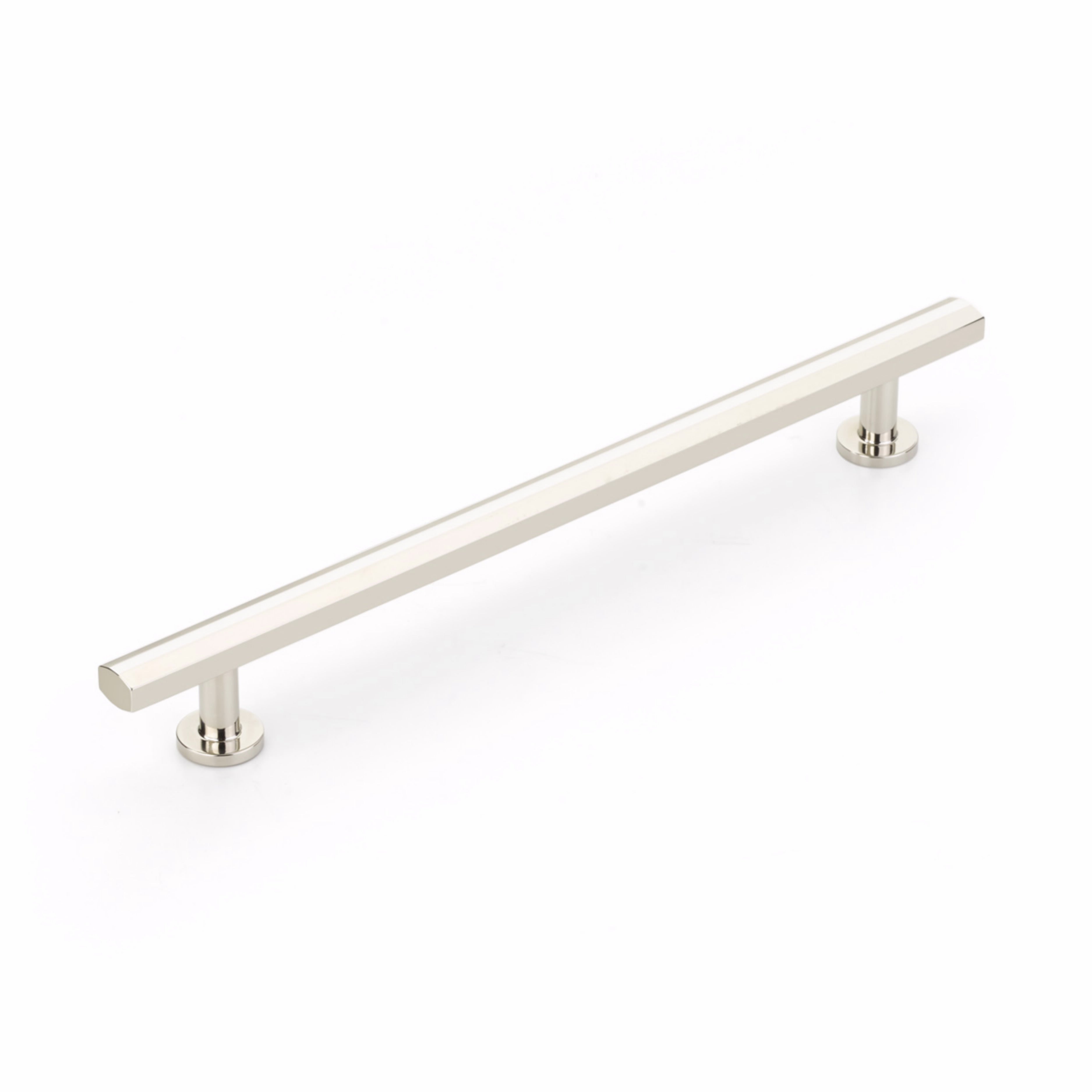 Schaub 555-PN 8" Center to Center Heathrow Cabinet Pull Polished Nickel Finish Sparrow Supply
