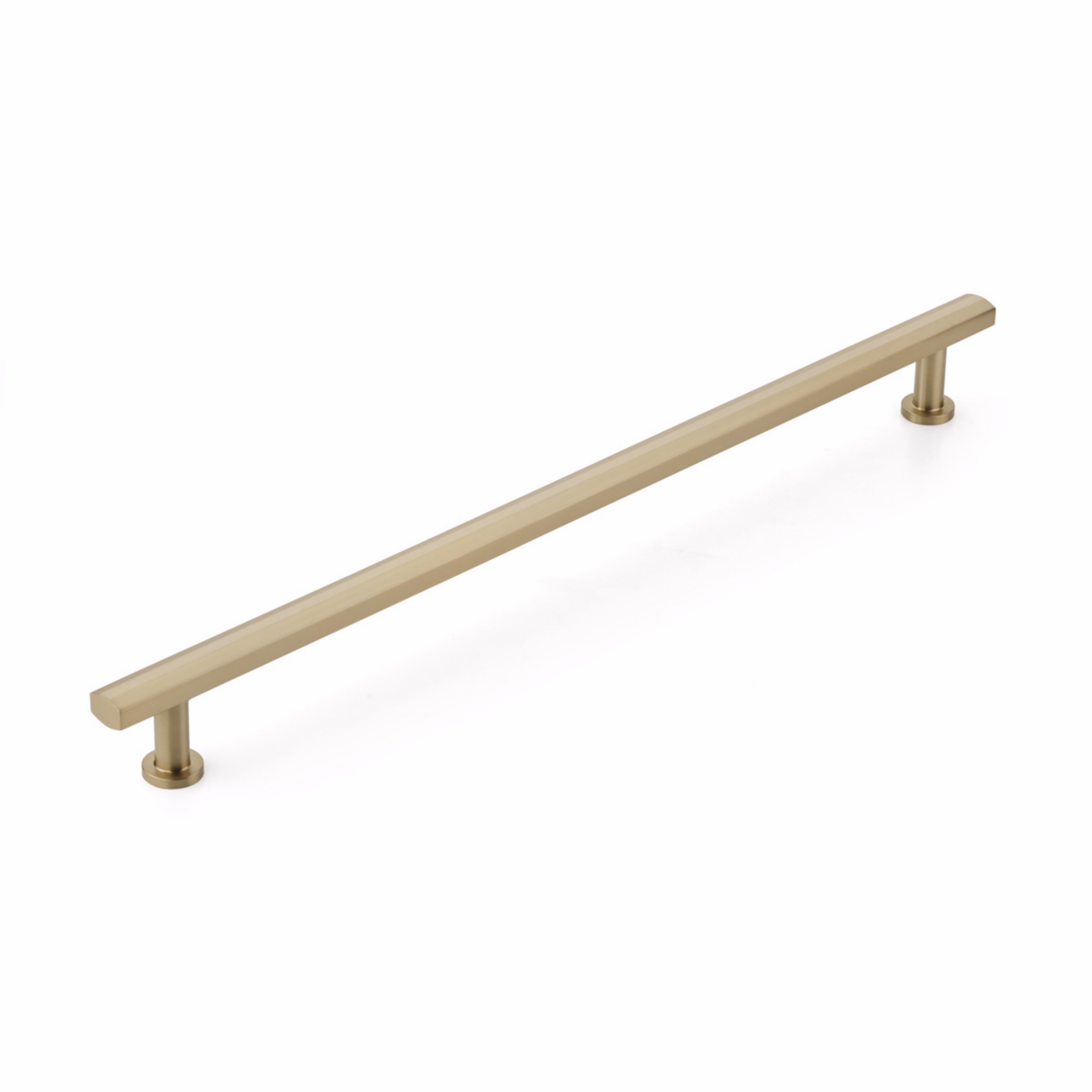 Schaub 558-SSB 18" Center to Center Heathrow Appliance Pull Signature Satin Brass Finish Sparrow Supply