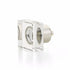 Schaub 57-PN City Lights Square Glass Knob Polished Nickel Finish Sparrow Supply