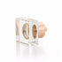 Schaub 57-PRG City Lights Square Glass Knob Polished Rose Gold Finish Sparrow Supply