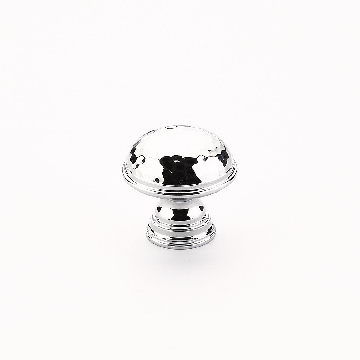 Schaub 570-26 1-1/4" Atherton Hammered Cabinet Knob Polished Chrome Finish Sparrow Supply