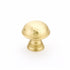 Schaub 570-SB 1-1/4" Atherton Hammered Plain Edge Cabinet Knob Satin Brass Finish Sparrow Supply