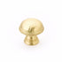 Schaub 571-SB 1-1/4" Atherton Hammered Knurled Edge Cabinet Knob Satin Brass Finish Sparrow Supply