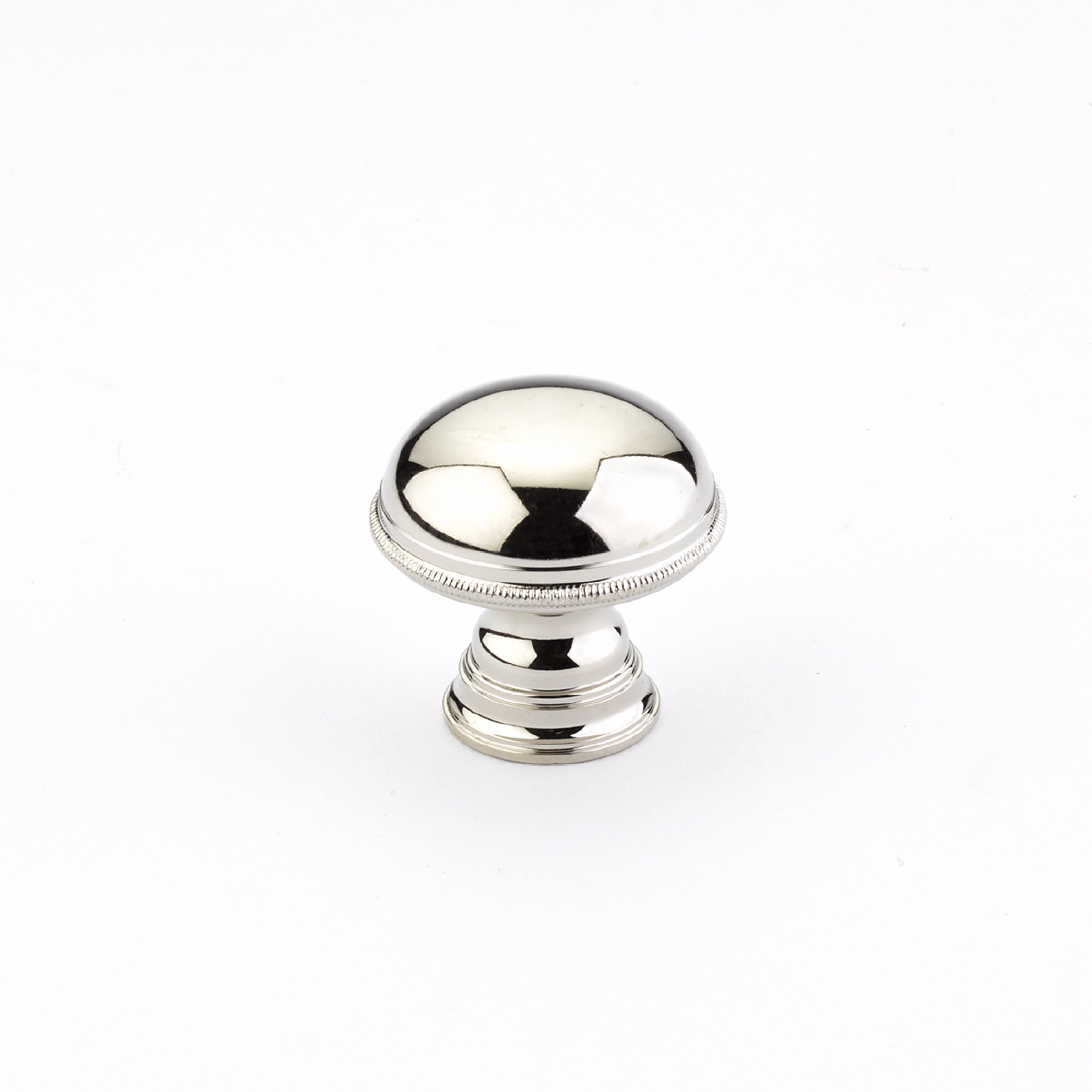 Schaub 572-PN 1-1/4" Atherton Cabinet Knob Polished Nickel Finish Sparrow Supply