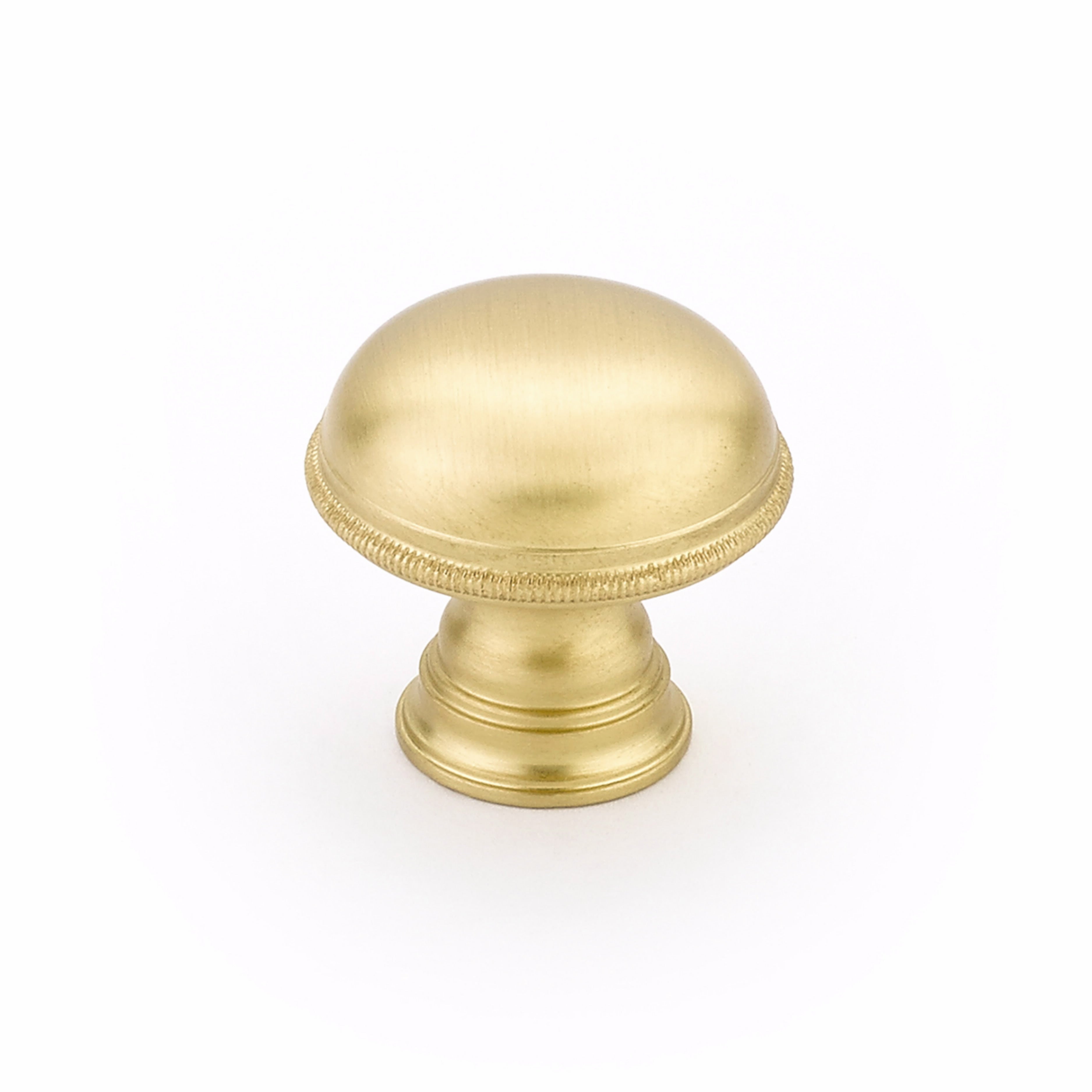 Schaub 572-SB 1-1/4" Atherton Cabinet Knob Satin Brass Finish Sparrow Supply