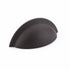 Schaub 573-10B 3" Center to Center Atherton Hammered Plain Edge Cup Pull Oil Rubbed Bronze Finish Sparrow Supply