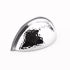 Schaub 574-26 3" Center to Center Atherton Hammered Knurled Edge Cup Pull Polished Chrome Finish Sparrow Supply