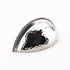 Schaub 574-PN 3" Center to Center Atherton Hammered Knurled Edge Cup Pull Polished Nickel Finish Sparrow Supply
