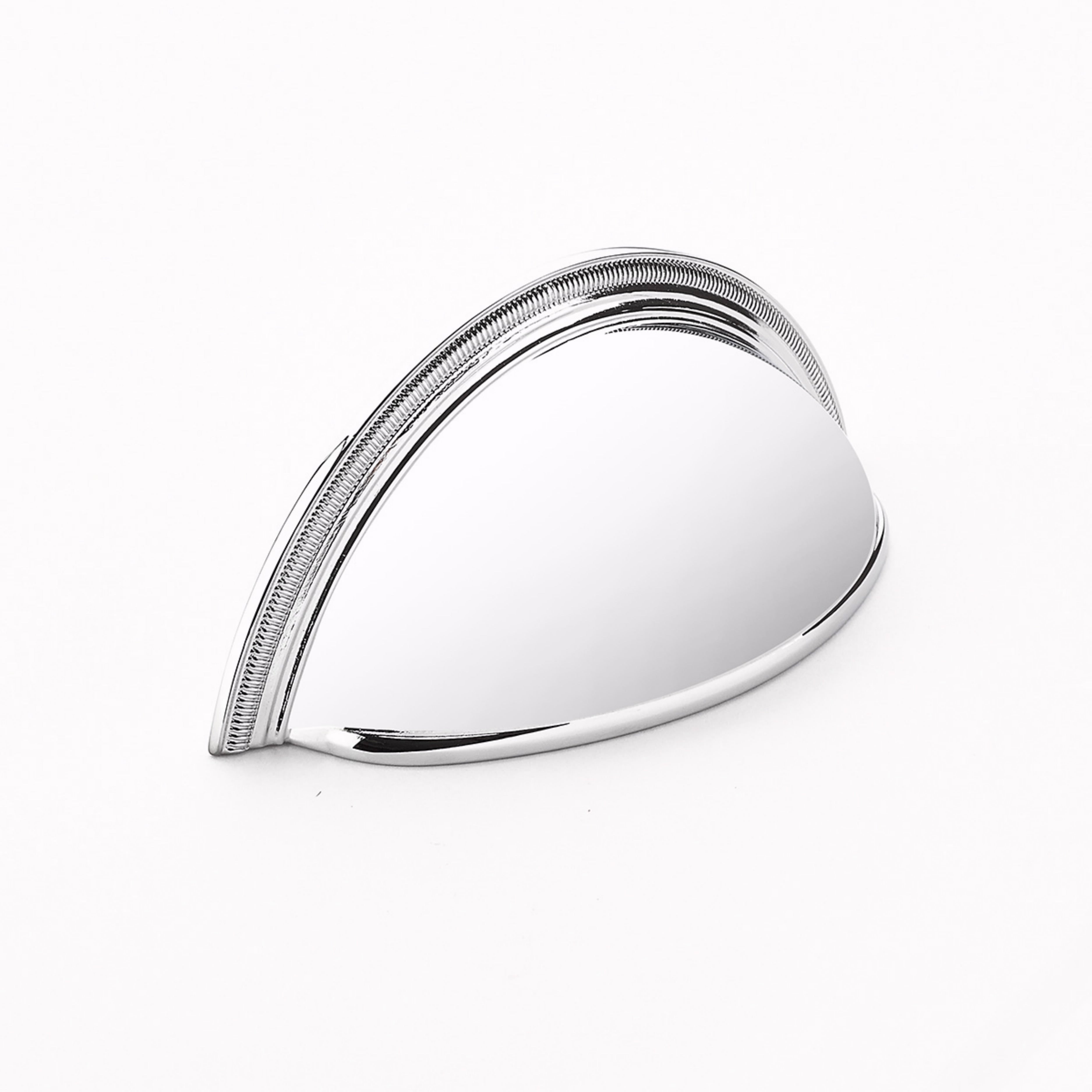 Schaub 575-26 3" Center to Center Atherton Knurled Edge Cup Pull Polished Chrome Finish Sparrow Supply