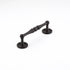 Schaub 576-10B 4" Center to Center Atherton Knurled Cabinet Pull Oil Rubbed Bronze Finish Sparrow Supply