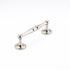 Schaub 576-PN 4" Center to Center Atherton Knurled Cabinet Pull Polished Nickel Finish Sparrow Supply