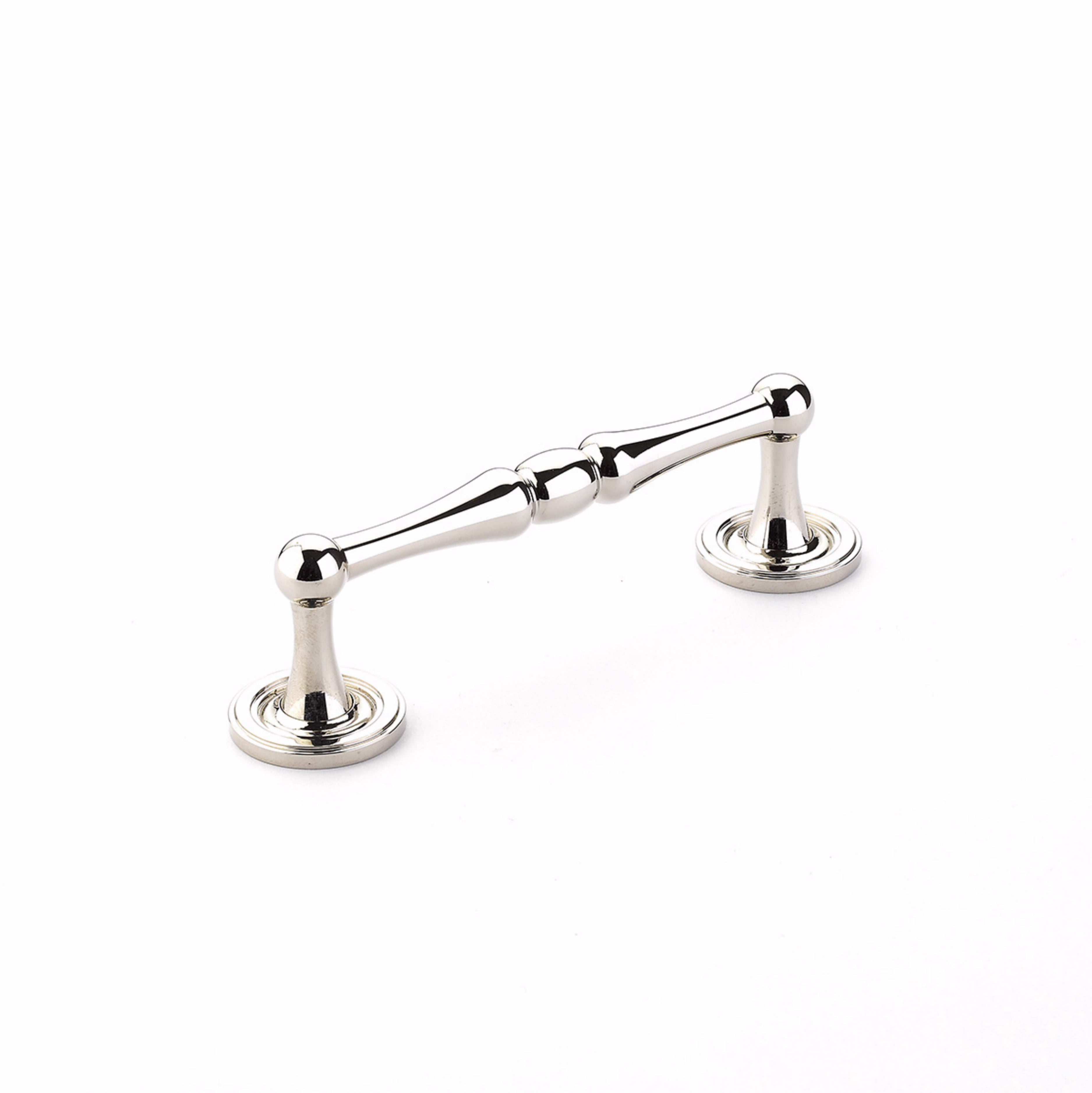 Schaub 579-PN 4" Center to Center Atherton Cabinet Pull Polished Nickel Finish Sparrow Supply