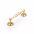 Schaub 579-SB 4" Center to Center Atherton Cabinet Pull Satin Brass Finish Sparrow Supply