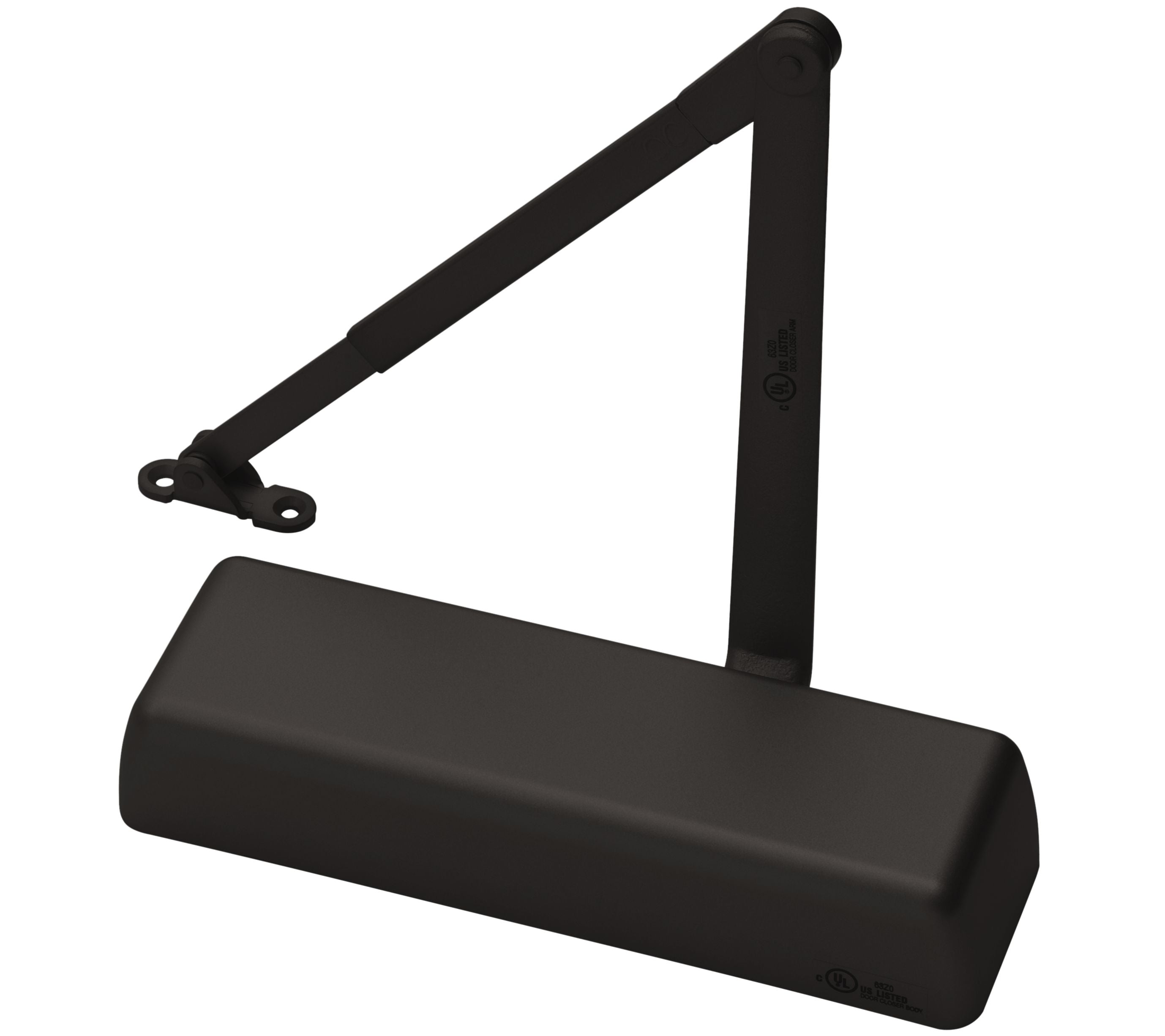 ASSA Abloy Accentra 5801690 Non Hold Open Tri Mount Door Closer 690 Painted Dark Bronze Finish Sparrow Supply