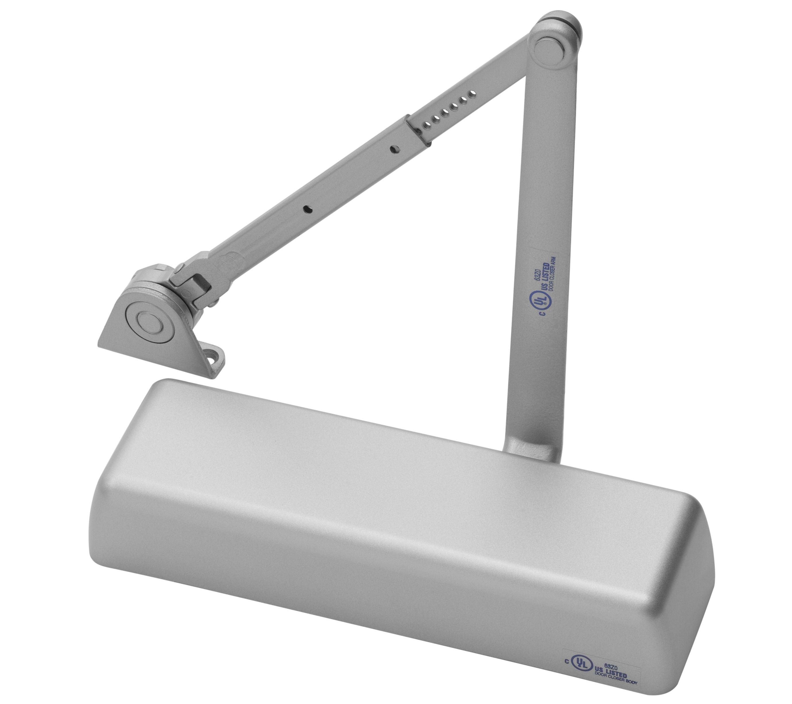 ASSA Abloy Accentra 5811689 Hold Open Tri Mount Door Closer 689 Aluminum Finish Sparrow Supply