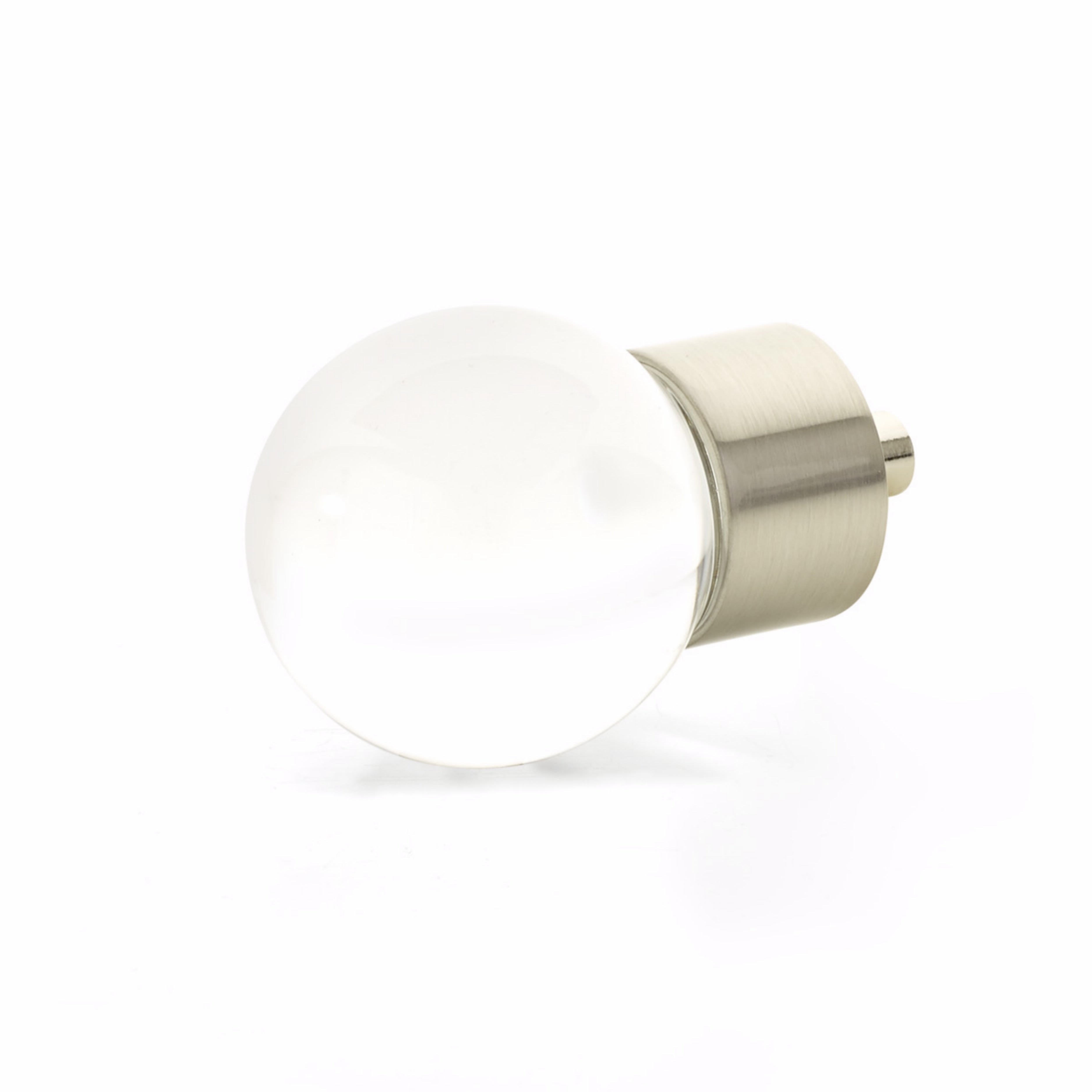 Schaub 59-15 City Lights Globe Glass Knob Satin Nickel Finish Sparrow Supply