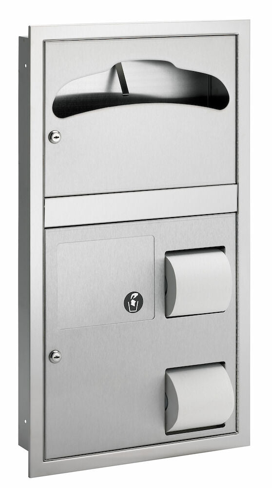 Bradley 5912-000000 Combi Seat Cover/TT Disp, Waste Sparrow Supply