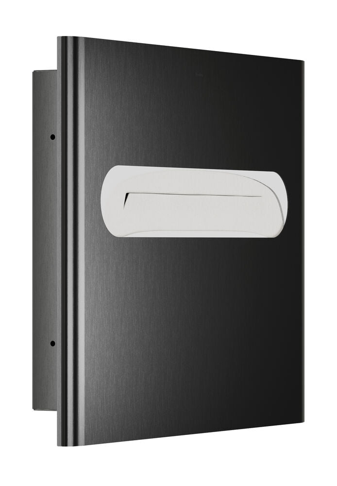 Bradley 5B1-003600-BB Seat Cover Disp- Recessed Mtd, Large Capacity Brushed Black Sparrow Supply