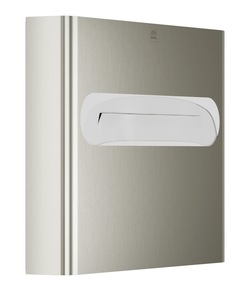 Bradley 5B1-113600-BN Seat Cover Disp- Surface Mtd, Large Capacity Brushed Nickel Sparrow Supply