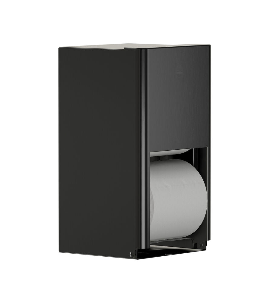 Bradley 5B2-110000-BB Toilet Tissue Disp- Surface Mtd, Medium Cap. Brushed Black Sparrow Supply