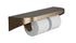 Bradley 5B2-110089-BZ Toilet Tissue Dispenser- With Shelf. Brushed Bronze Electrocoat. Sparrow Supply