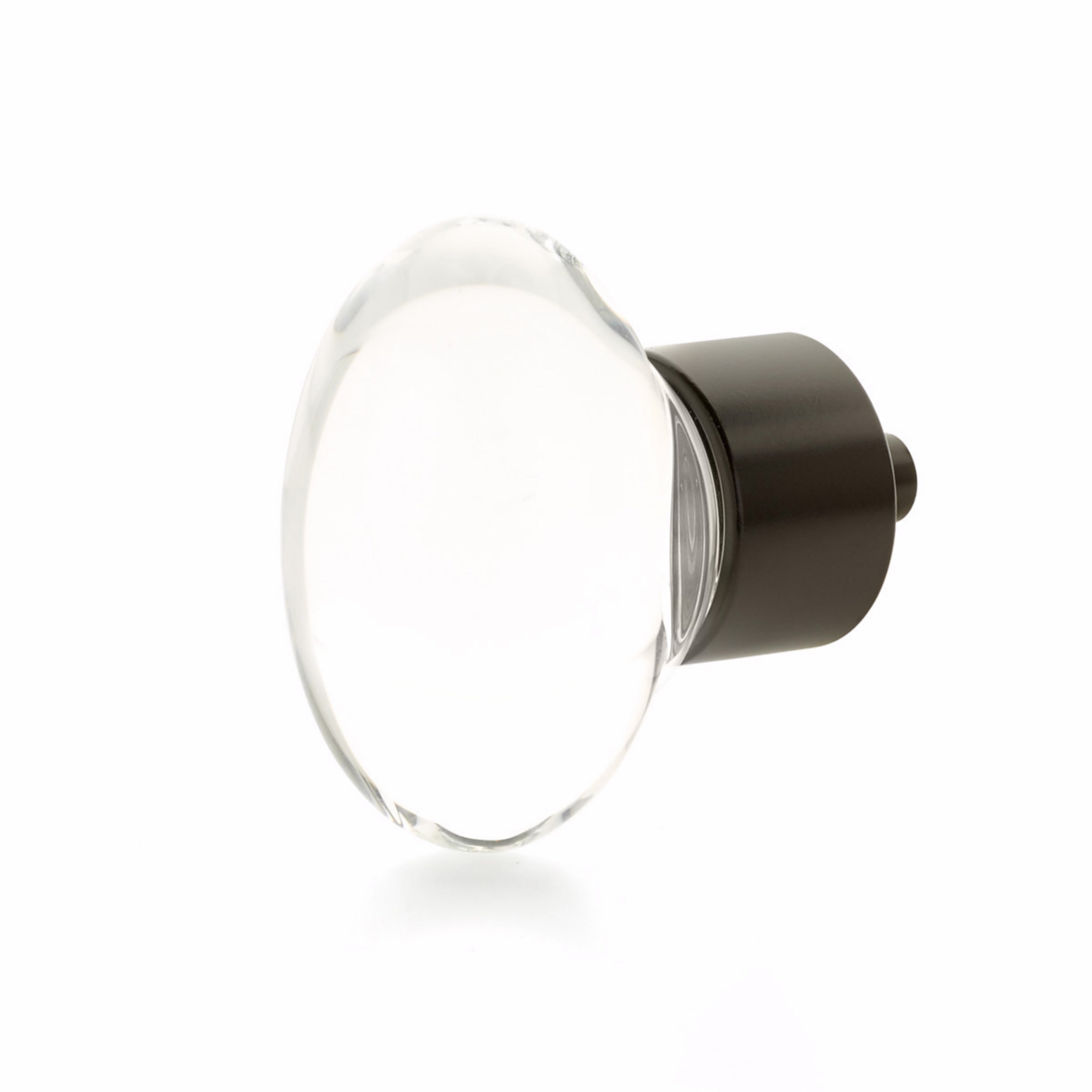 Schaub 60-10B City Lights Oval Glass Knob Oil Rubbed Bronze Finish Sparrow Supply