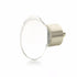 Schaub 60-15 City Lights Oval Glass Knob Satin Nickel Finish Sparrow Supply