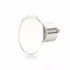 Schaub 60-26 City Lights Oval Glass Knob Polished Chrome Finish Sparrow Supply